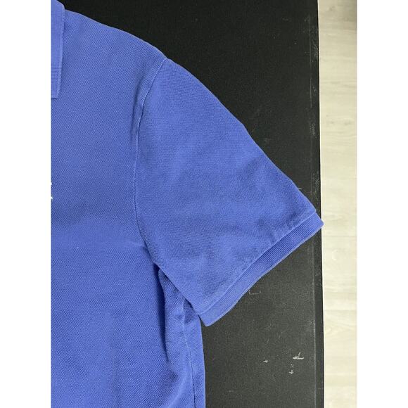 Polo Ralph Lauren Medium Adult Polo Shirt Blue Short Sleeve Casual Preppy Mens - Picture 4 of 9